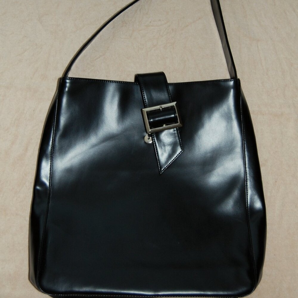 NWOT Lancome XL Black Shoulder Bag - Picture 3 of 11